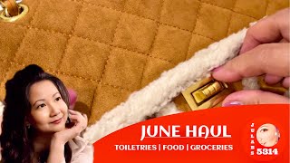 JUNE HAUL  TOILETRIES  FOOD  GROCERIES [upl. by Gerbold]