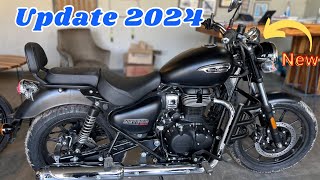 2024 New Features Meteor 350 Stellar Black  New update Meteor 350 meteor350 [upl. by Newob229]