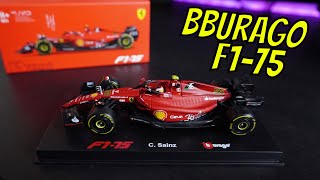 Bburago 143 F1 Diecast Review  2022 Ferrari F175  Carlos Sainz Jr [upl. by Aeret]