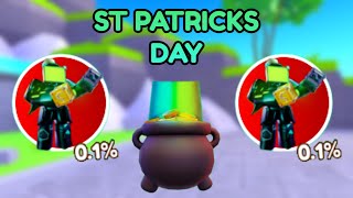 Playing The NEW ST PATRICKS DAY EVENT Toilet Tower Defense [upl. by Krever982]