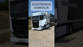 Elektromos Scania kamionnal Budaörs  Siófok  Budaörs lemerült [upl. by Yelrebmik]