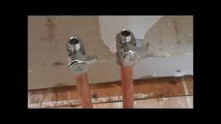 How To Install Water Shut Off Valve  for sinks [upl. by Elrebma]