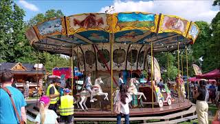 Nostalgisches Pferdekarussell  Biebel  Wiesbadener Wilhelmstraßenfest 2024 Offride [upl. by Steffane211]