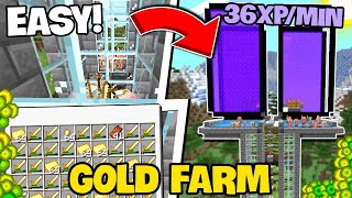 New BEST DUEL 120 GOLD XP FARM in Minecraft Bedrock Edition  FASTEST XP FARM 120 [upl. by Berny32]