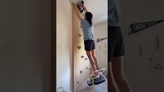 DIY Climbing Wall diy diyprojects roommakeover short childerenfitness [upl. by Oilime510]