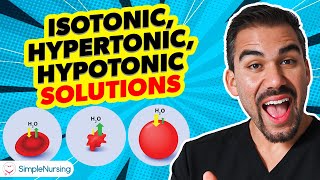 Fluid amp Hormones  IV Fluids Isotonic Hypotonic amp Hypertonic [upl. by Weil]