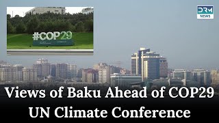 CITYSHOTS Views of Azerbaijans capital Baku ahead of COP29 UN climate conference  AL1G [upl. by Jany831]