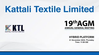 Kattali Textile Limited 19th Live AGM [upl. by Eseilenna963]