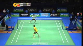 F  Lee Chong Wei vs Lin Dan  All England 2011 [upl. by Kearney]