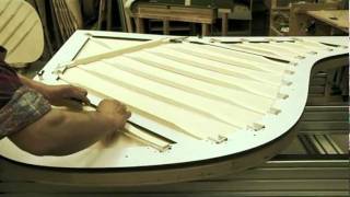 Manufacturing of Bechstein Pianos 312  The soundboard [upl. by Nyrehtac]