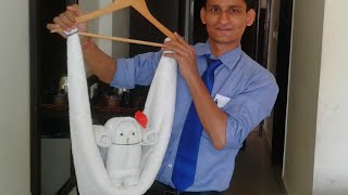 how to make a towel doll  towel art  towel doll easy  how to make cute amp easy towel doll [upl. by Ettolrahc]