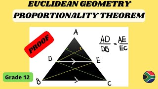 How to prove the proportionality theorem  Euclidean geometry [upl. by Harlan]