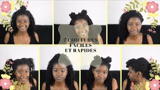 7 IDEES DE COIFFURES FACILES ET RAPIDES [upl. by Neelyahs966]