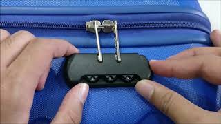 how set luggage lock in less then 3minutes with full demo in detail easy way [upl. by Yokoyama]