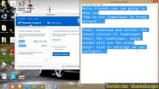 Connect Teamviewer in Proxy network [upl. by Alegnaoj]