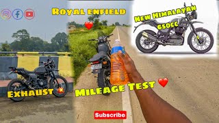 Mileage Test himalayas  Arkapovic Exhaust 💥 New Himalayan650cc royalenfield [upl. by Oicatsana]