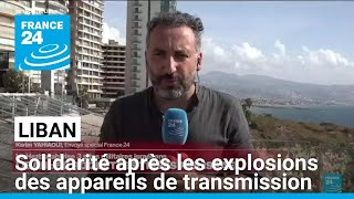 Solidarité et inquiétude des Libanais après les explosions des appareils de transmission [upl. by Partridge]