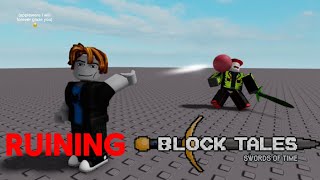 RUINING Block Tales in Roblox Exploiting [upl. by Inez440]