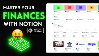 Notion Finance Tracker template  Master Your Finances with Notion💰 [upl. by Varick]