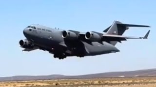 Amazing air force C17 A400M A10 F35 and V280 fly show [upl. by Lednar]