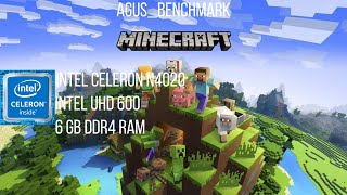 MINECRAFT  TLAUNCHER  INTEL CELERON N4020  6 GB RAM  INTEL UHD 600  WINDOWS 11 [upl. by Tommie]