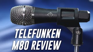 Telefunken M80 Dynamic Mic Review  Test [upl. by Naharba]