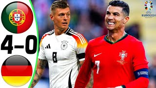 Portugal vs Germany 40  All Goals and Highlights 2024 💥 RONALDO [upl. by Romain]