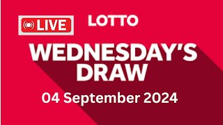 The National Lottery Lotto Draw Live Results from Wednesday 04 September 2024  lotto live [upl. by Ainnet819]