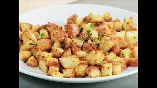 Andrew Zimmern Cooks Garlic amp Herb Croutons [upl. by Aeel]