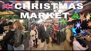 🇬🇧 CENTRAL LONDON NIGHT WALK ft BUSY VIBRANT SOUTHBANK CHRISTMAS MARKET 4K 🎄✨ [upl. by Sakhuja]