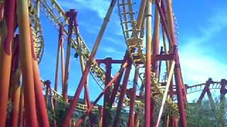 Fire Whip Roller Coaster Beto Carrero World [upl. by Lyndes]