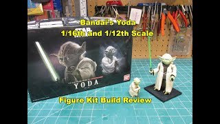 Bandai Yoda 16 and 112 Model Kit Figure Build Review 214473 [upl. by Ethelinda]