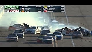 2017 Daytona 500  Big One 2  Call by MRN [upl. by Garrot]