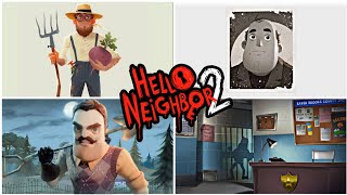 Hello Neighbor 2 Unused Contents  Hello Neighbor 2 Charachters And Places  TinyBuild [upl. by Kciredorb]