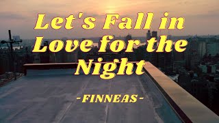 Lets Fall in Love for the Night by Finneas Karaoke version with backup vocal [upl. by Prem789]