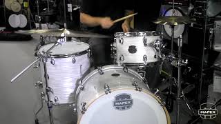 Bateria Mapex Saturn V Tour 221216quot White Marine Pearl  DEMO [upl. by Gregoor]