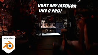 Secrets to Lighting Interior Scenes  Blender Tutorial [upl. by Yrahca]