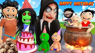 Chudail Aunty Ka Happy Birthday  Pagal Beta  Desi Comedy Video  Cartoon  Bittu Sittu Toons [upl. by Lemmueu233]