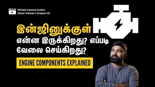 How Engine Works Engine Components Explained  Wheels Camera Action  Chapter 03  Motor Vikatan [upl. by Malan203]