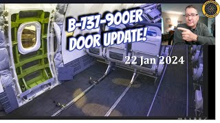 B737 900ER DOOR UPDATE 22 Jan 2024 [upl. by Nila]