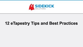 12 eTapestry Tips and Best Practices [upl. by Atteuqahs]