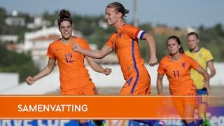 Highlights Zweden  OranjeLeeuwinnen 06032017 Algarve Cup [upl. by Cappello]