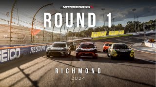 Nitrocross Richmond  2024 Round 1  Full Broadcast [upl. by Ynohtn]