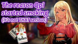 How Qpi started gaming and smoking Shes also a great older sister VSPO ENG SUB [upl. by Kirad453]