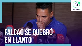 La razón por la que Falcao García se quebró en la rueda de prensa [upl. by Sikko]