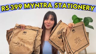 Hindi Stationery Haul from MYNTRA Under Rs 399 Online Shopping Review  Heli Ved [upl. by Olsewski]