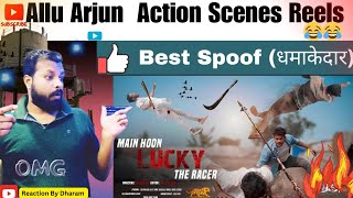 Allu Arjun Action  Best Action  new movies 2023  Sufiyan KhanReaction Video [upl. by Terti]