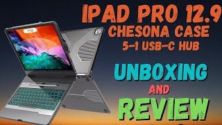 CHESONA iPad Pro 129  11 inch  51 USBC HUB UNBOXING AND REVIEW [upl. by Letta]