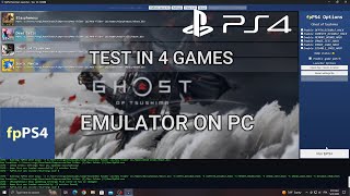 PS4 Emulator  FPPS4 Test In 4 Games  Ryzen 3 3200G  Vega 8  16GB Ram [upl. by Ifok]