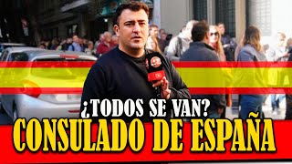 ❌LARGAS FILAS PARA IRSE DEL PAIS ✈¿POR QUE SE VAN españa argentina emigrar entrevista [upl. by Anilorac]